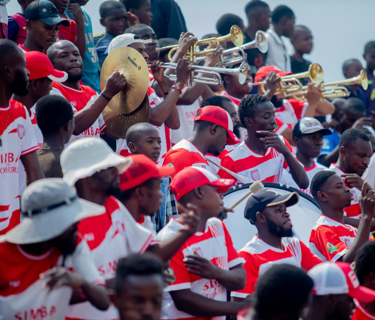 Supporters de l'AS Simba en tribune